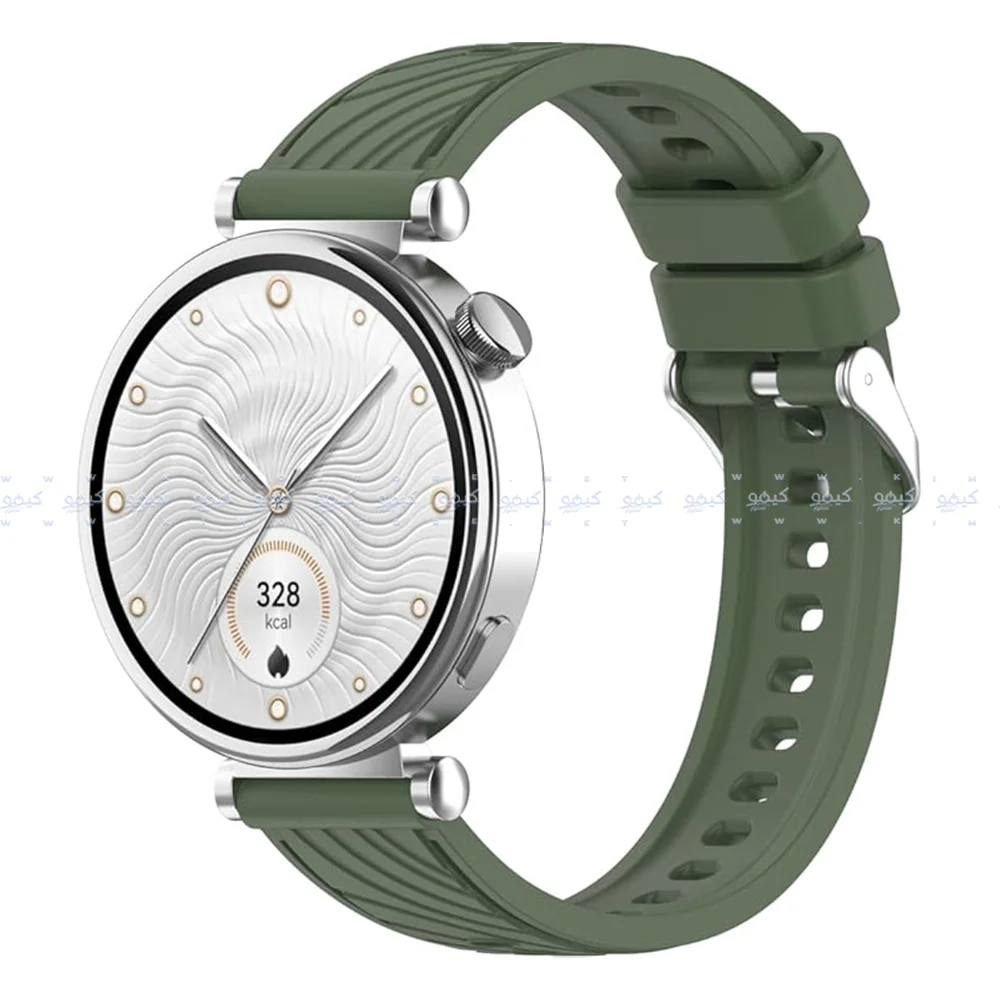 Textured Silicone Watch Strap (22mm) - Image 7