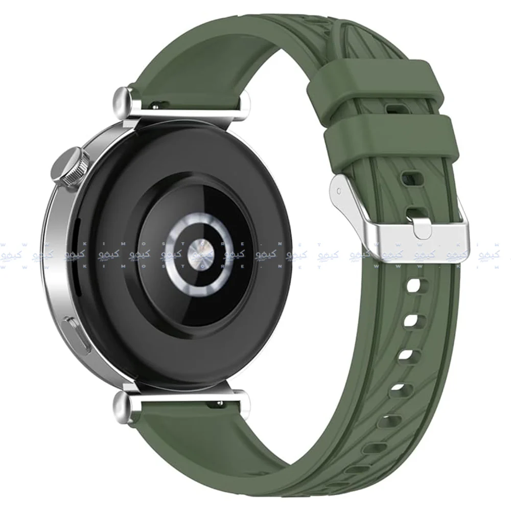 Textured Silicone Watch Strap (22mm) - Image 8