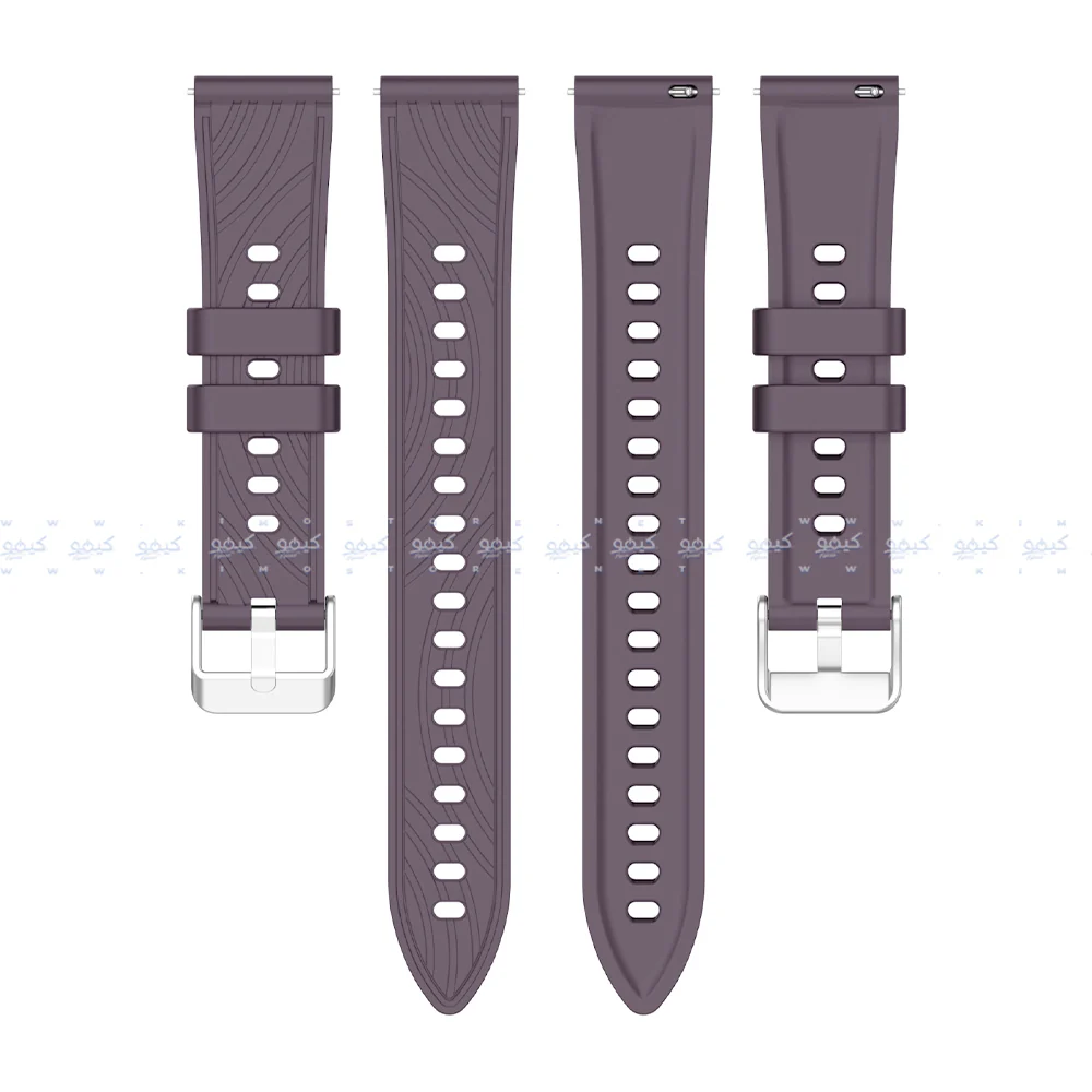 Textured Silicone Watch Strap (22mm) - Image 9