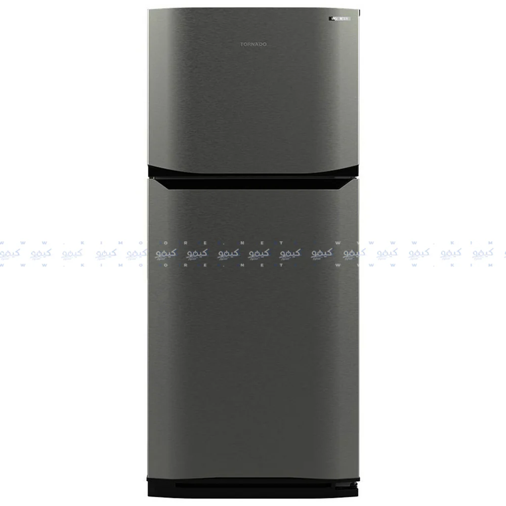 Tornado Refrigerator RF-40FTV-DST Inverter No Frost 355L 2 Doors - Dark Stainless