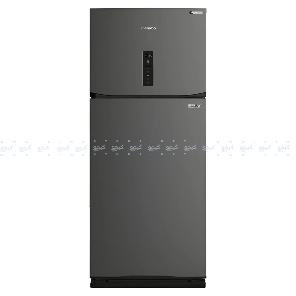 Tornado Refrigerator RF-480ATV-DST Inverter Digital No Frost 396L 2 Doors - Dark Stainless