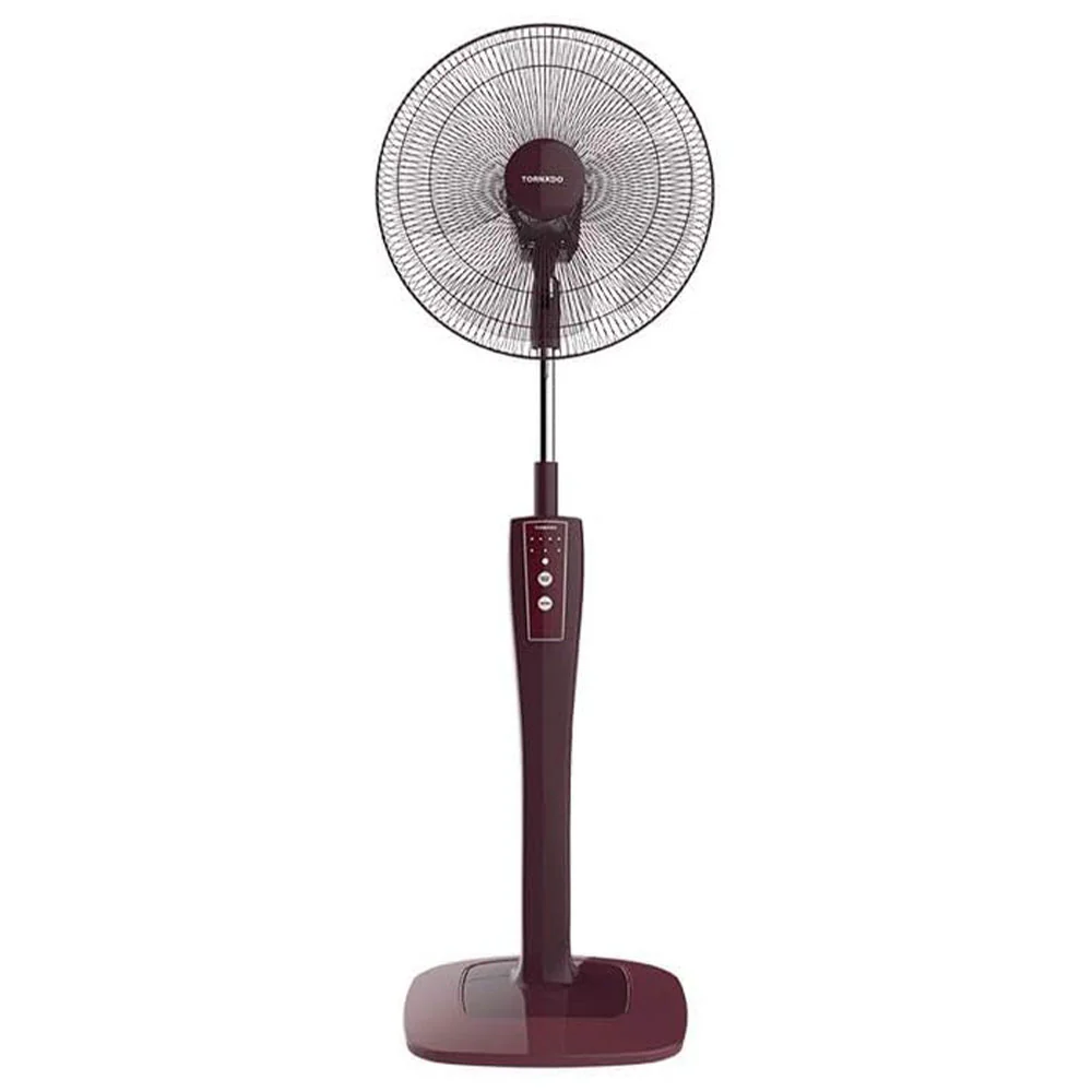 Tornado Stand Fan With Remote TSF-75RED 16 Inch - Vino Red - Image 2