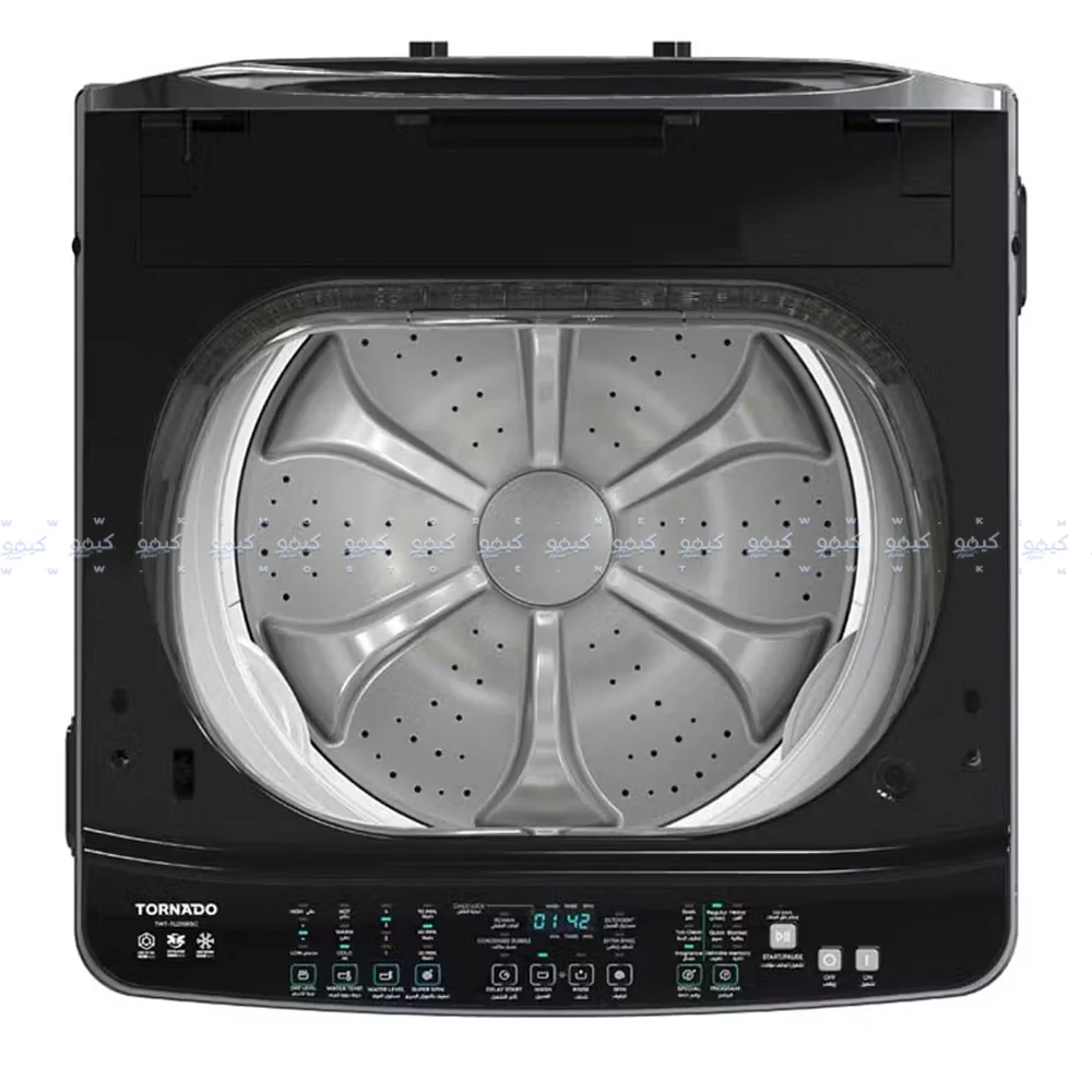 Tornado Top Load Automatic Washing Machine DDM Inverter Pump TWT-TLD15RSC 15Kg - Stainless - Image 3