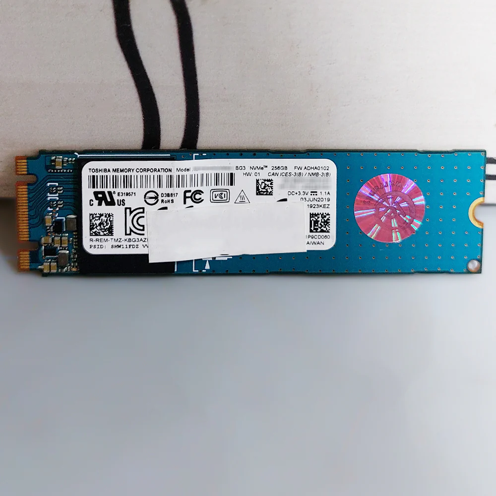 Toshiba Kioxia KBG30ZMV256G 256GB NVMe 2280 PCIe M.2 SSD (Original Used) - Image 2