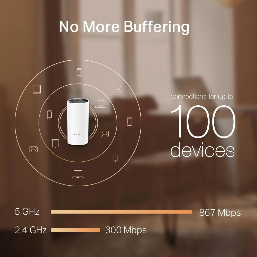 TP-Link Deco M4 AC1200 Whole Home Mesh Wi-Fi System 1200Mbps (1 Pack) - Image 4