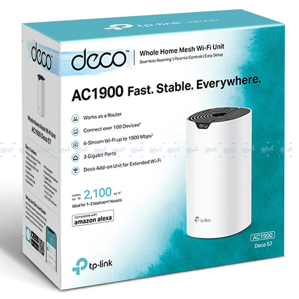 TP-Link Deco S7 AC1900 Whole Home Mesh Wi-Fi System 3 Ports 1900Mbps (1 Pack) - Image 3