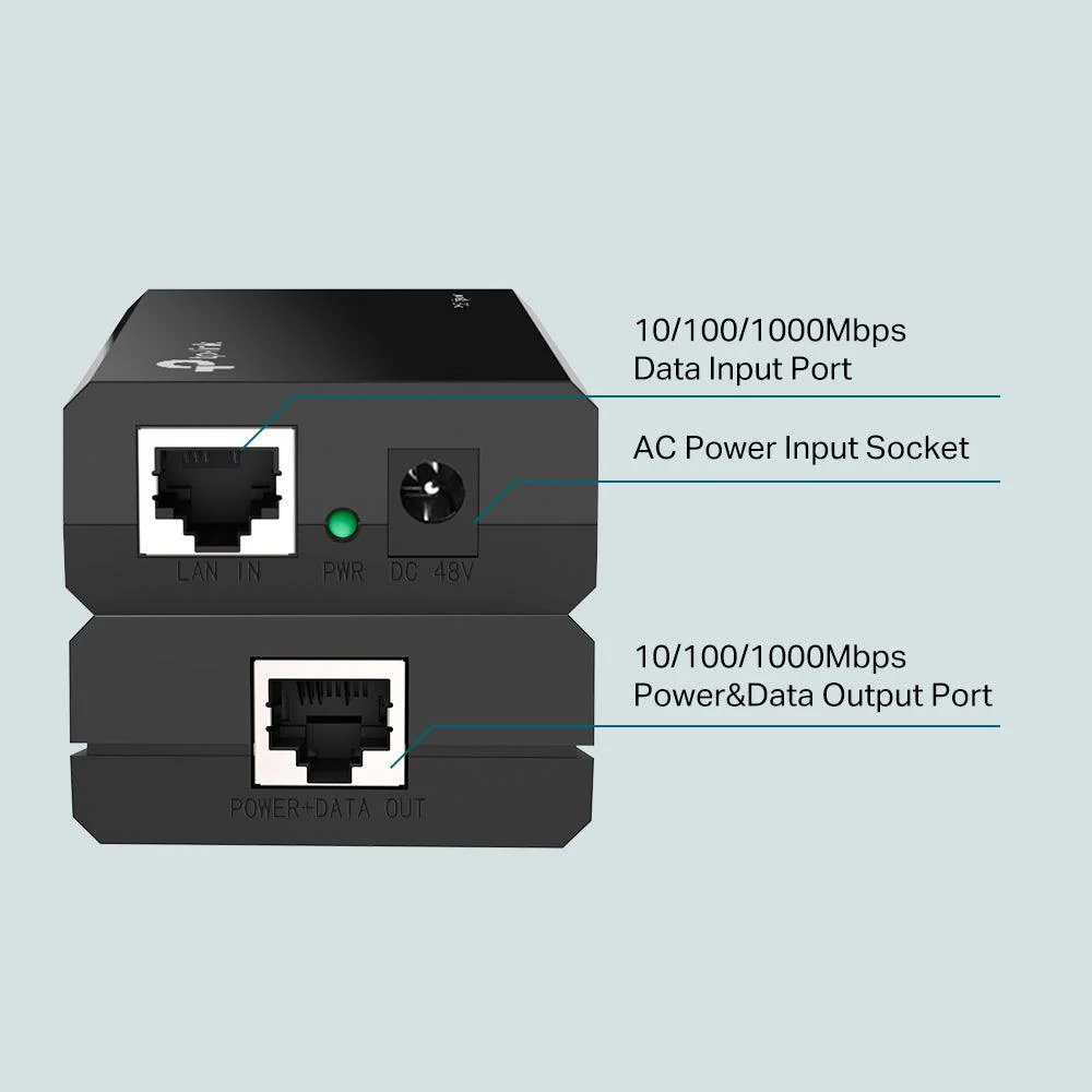 TP-Link TL-POE150S PoE Injector Gigabit 15.4W 48VDC - Image 4