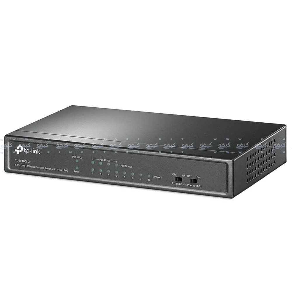 TP-Link TL-SF1008LP Unmanaged Desktop Switch 4 Ports PoE 10/100Mbps + 4 Ports 10/100Mbps - Image 2