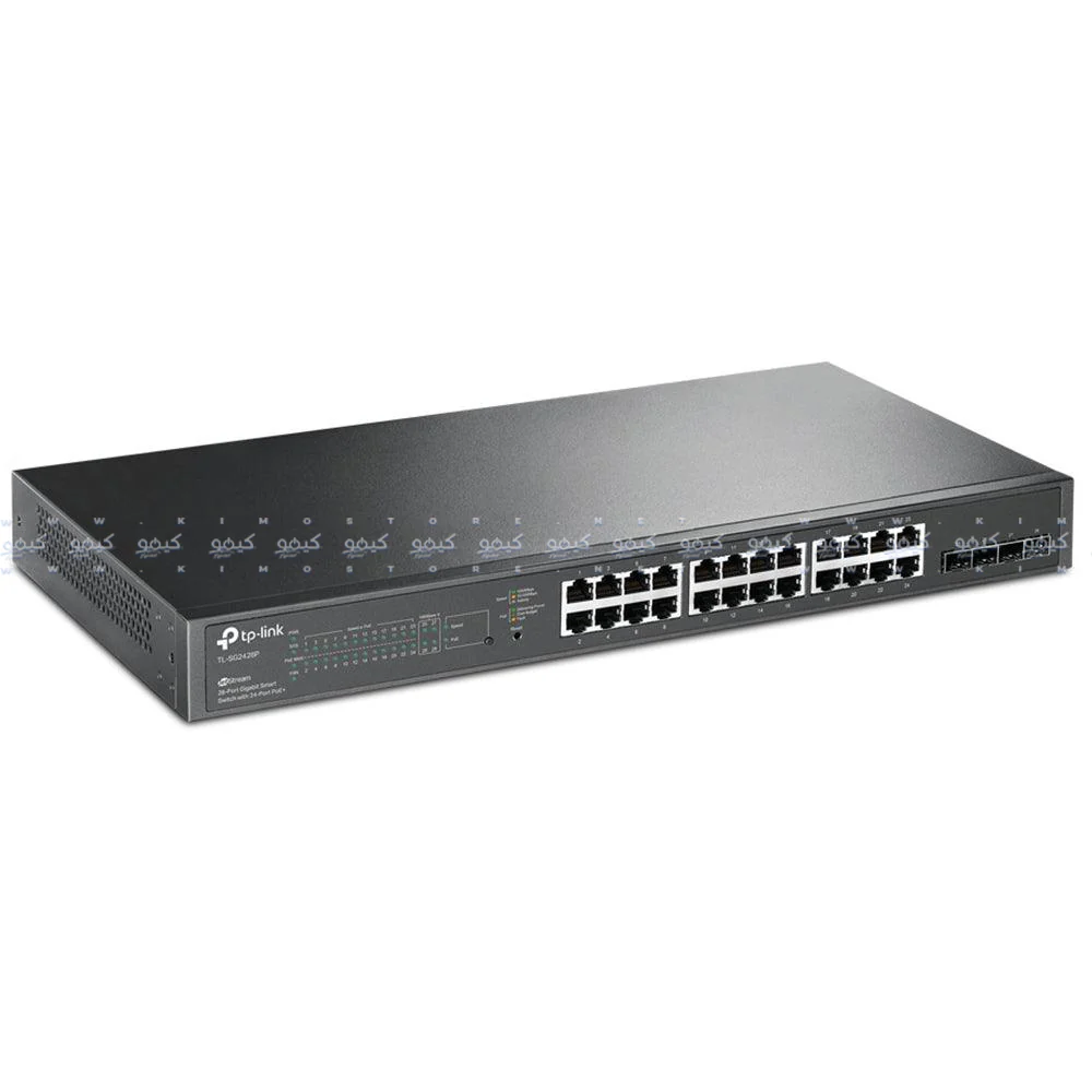 TP-Link TL-SG2428P Smart Rackmount Switch 24 Ports PoE+ 10/100/1000Mbps + 4 Ports SFP 10/100/1000Mbps - Image 2