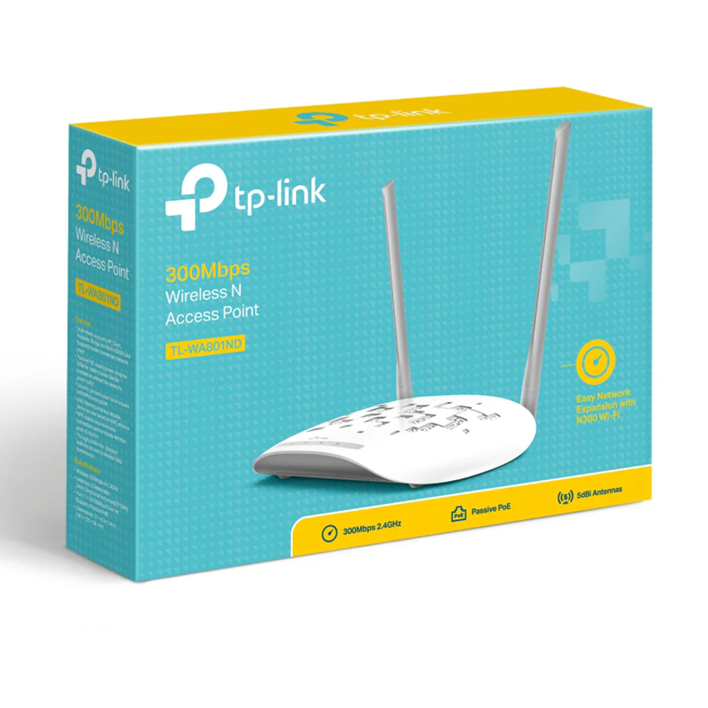 TP-Link TL-WA801ND Access Point 1 Port 2 Antenna 300Mbps - Image 4