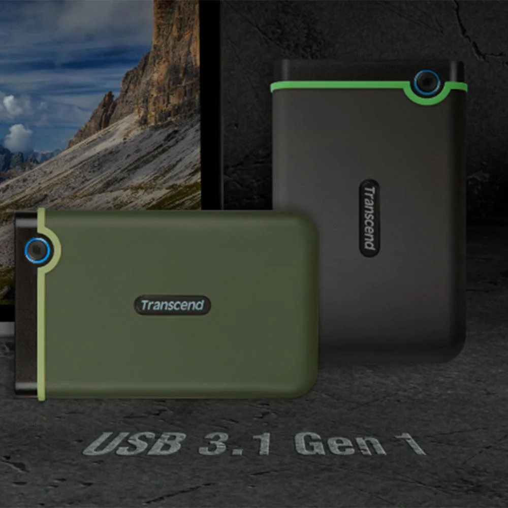 Transcend StoreJet 25M3 1TB Portable External Hard Drive - Iron Gray - Image 9