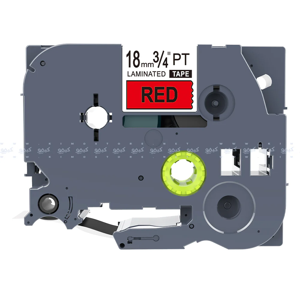 TZ2-441 Black on Red Label Tape 18mm 8m (Copy) - Image 2