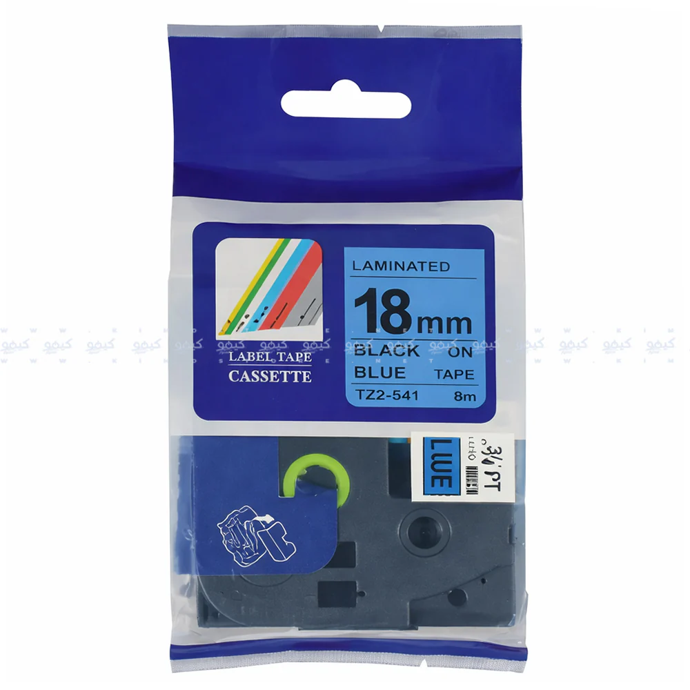 TZ2-541 Black on Blue Label Tape 18mm 8m (Copy)