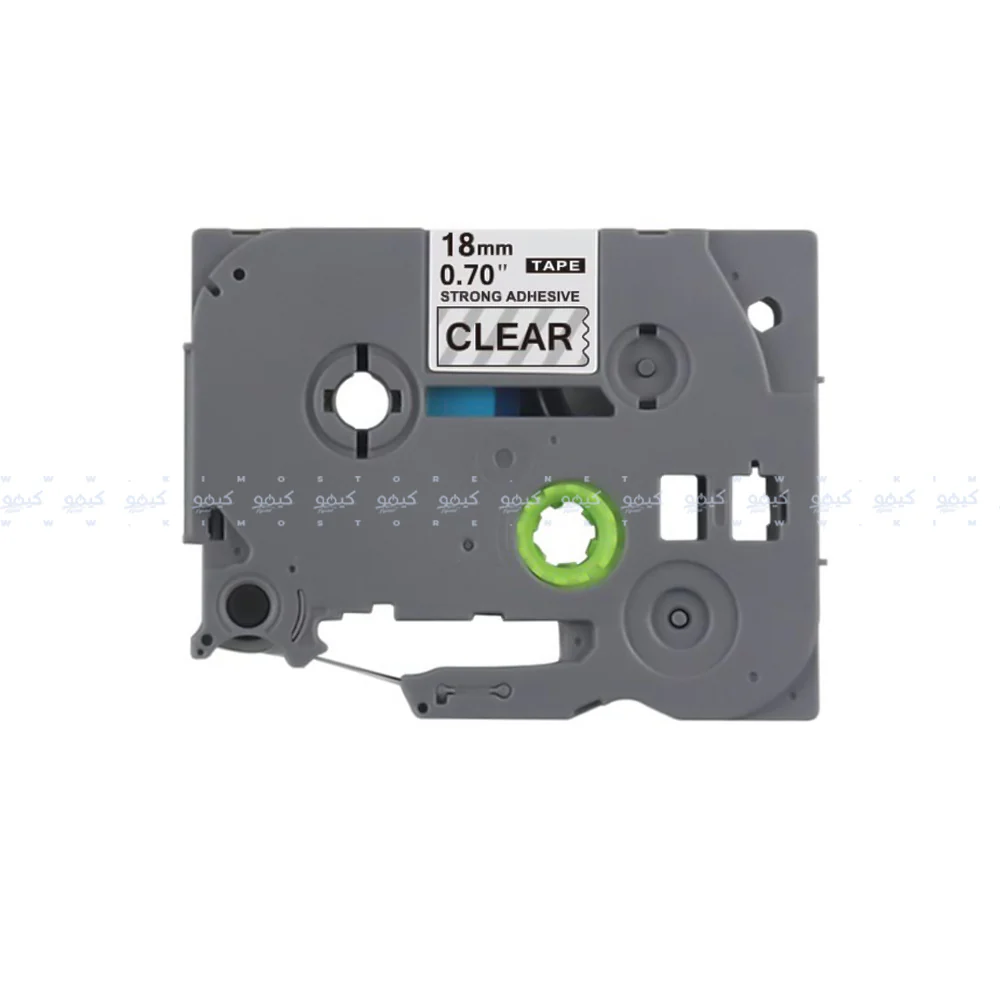 TZc-141 Black on Clear Label Tape 18mm 8m (Copy) - Image 2