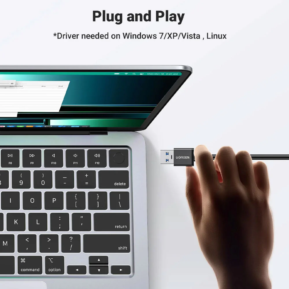 Ugreen 20265 4in1 USB 3.0 HUB 3 Port With Ethernet - Image 10