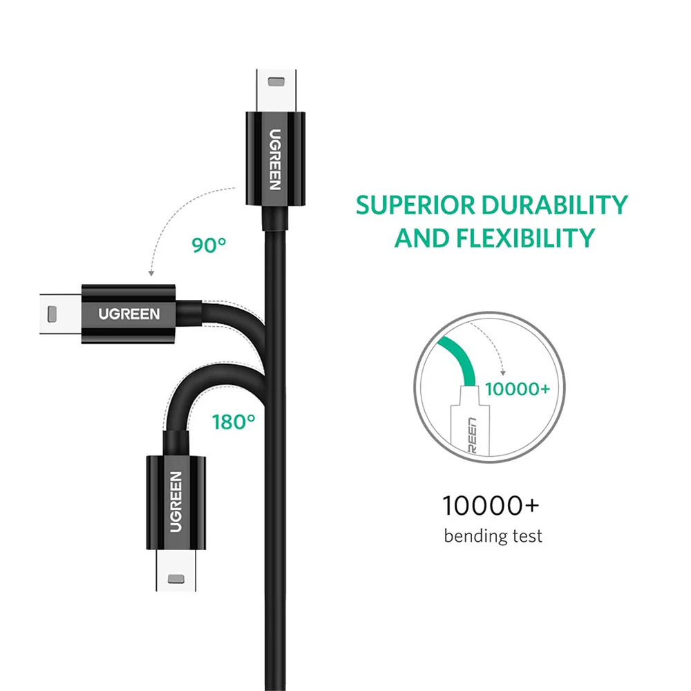 Ugreen 50445 Type-C To Mini USB Cable 1m - Image 4