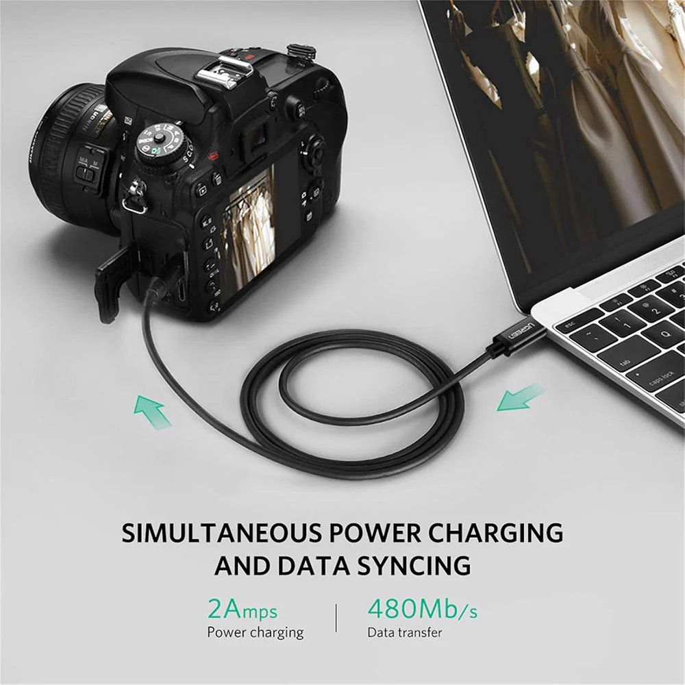 Ugreen 50445 Type-C To Mini USB Cable 1m - Image 7