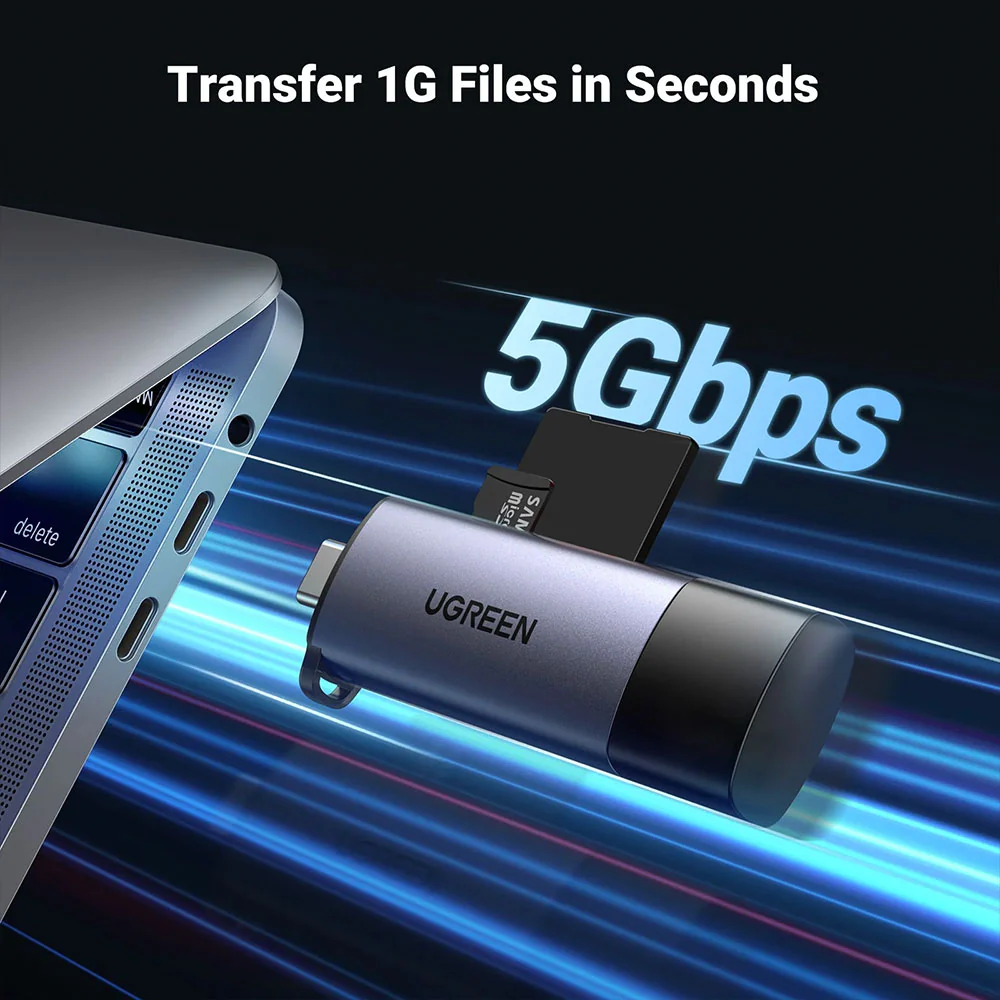Ugreen 50706 2in1 Type-C + USB Multifunction OTG Card Reader - Image 6