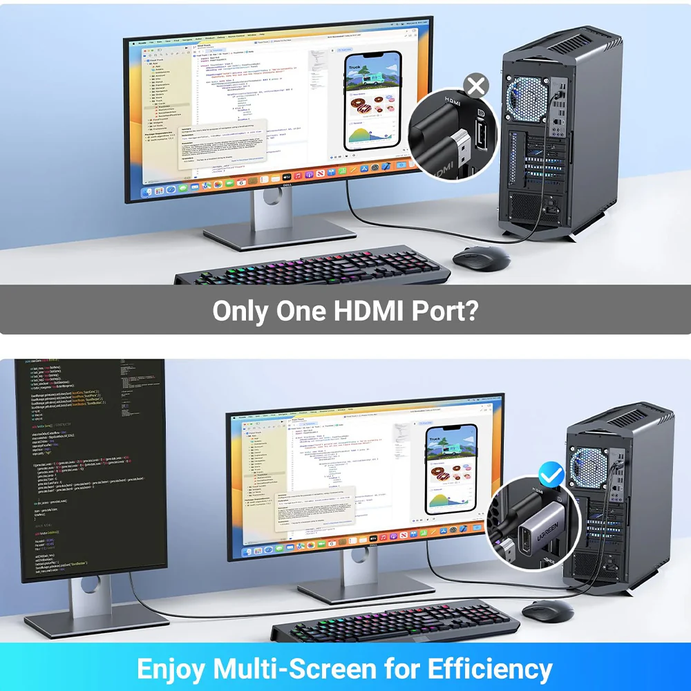 Ugreen 55935 4K Displayport To HDMI Converter - Image 4