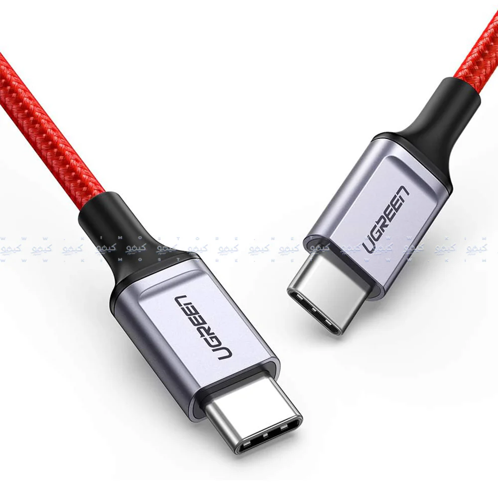 Ugreen 60186 PD Type-C To Type-C Cable 3A 60W Fast Charging 1m - Red - Image 2