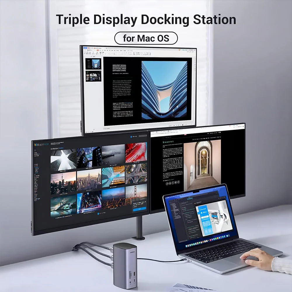 Ugreen 90325 12in1 Type-C Multi-Function Docking Station HUB Converter - Image 4