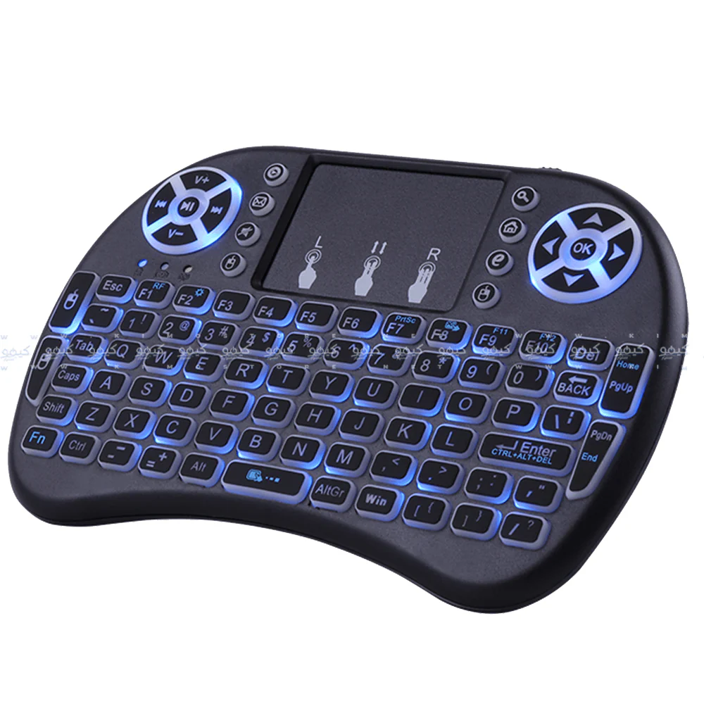 Utopia All In One Mini Backlit Rechargeable Wireless Keyboard English & Arabic - Image 2