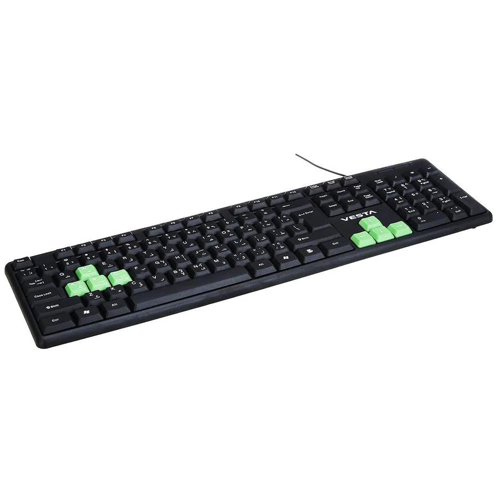 Vesta KB-47021 Wired Keyboard English & Arabic - Image 2