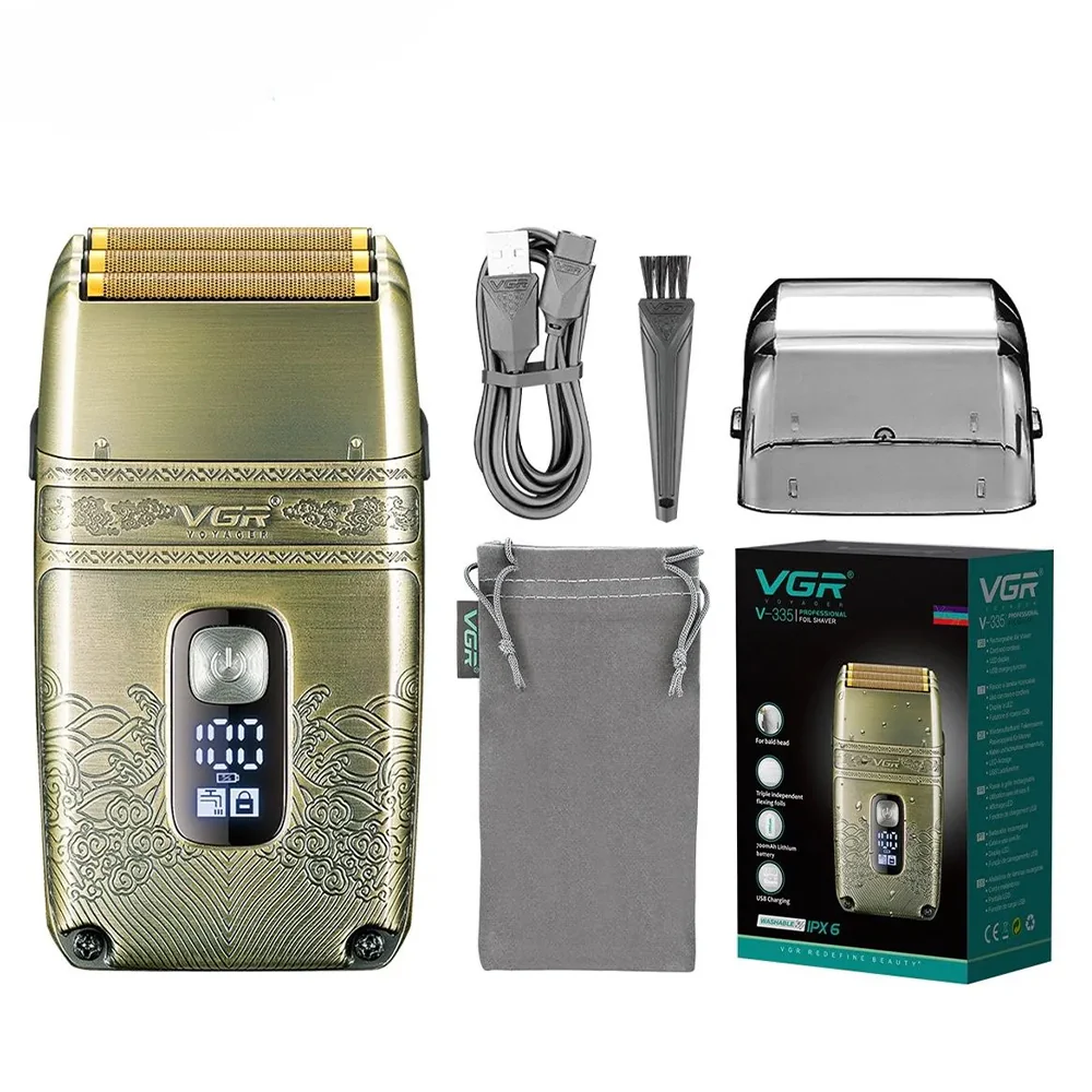 VGR Professional Foil Shaver V-335 - Gold - Image 5