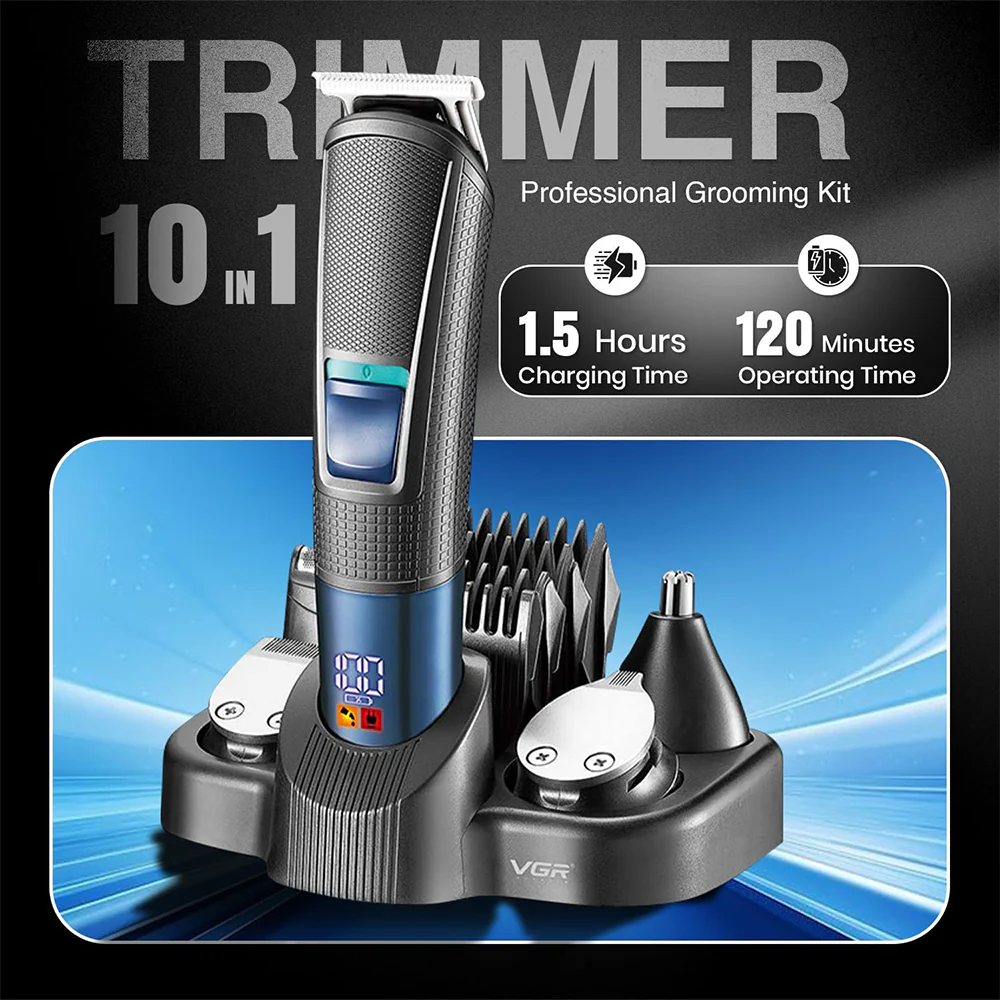 VGR Professional Grooming Kit 10-in-1 V-108 - Image 4