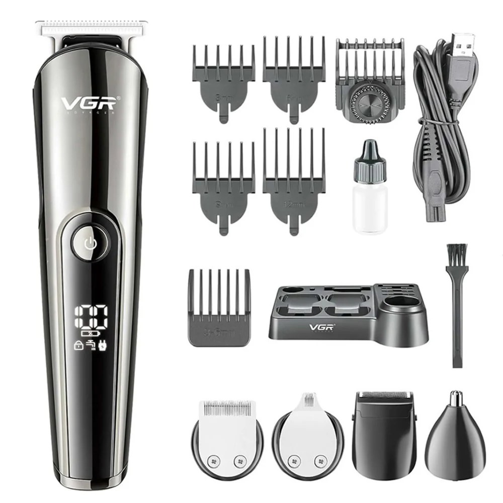 VGR Professional Grooming Kit 11-in-1 V-107 - Black - Image 2