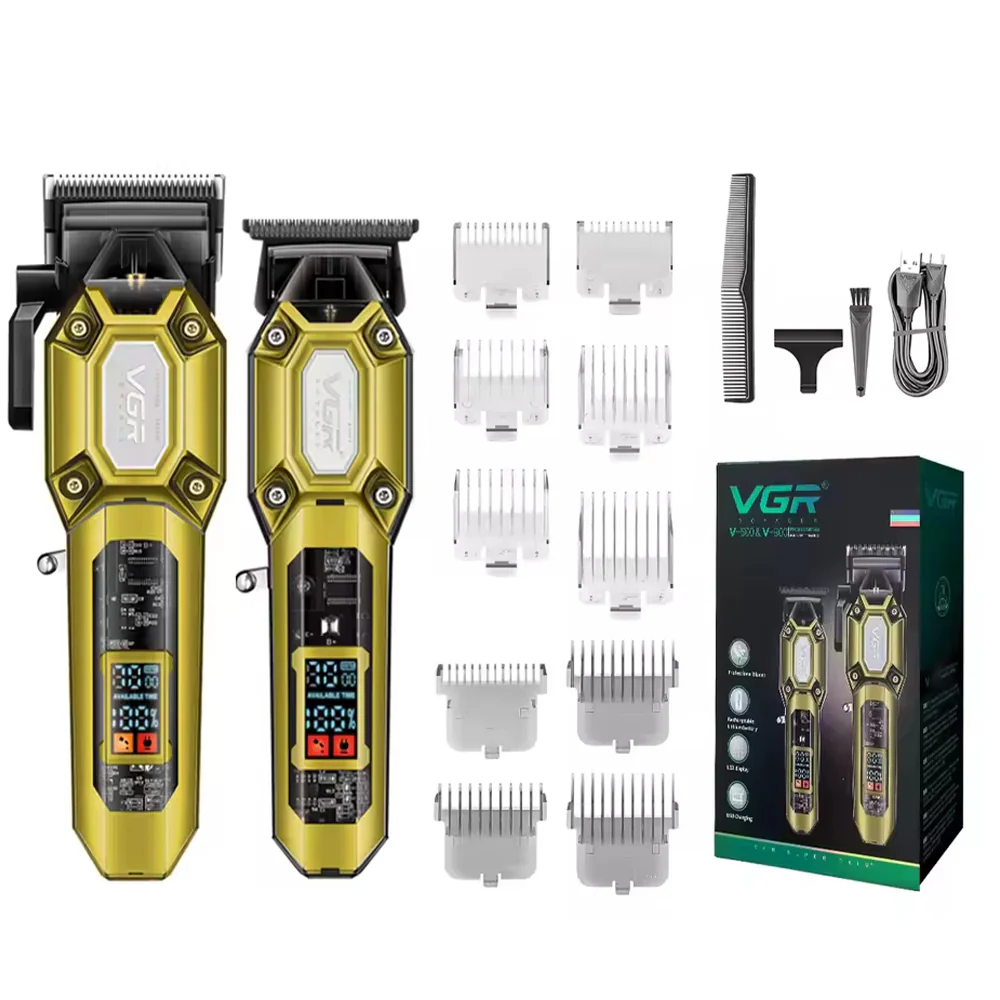 VGR Professional Hair Clipper and Trimmer Set V-600 & V-900 - Image 6
