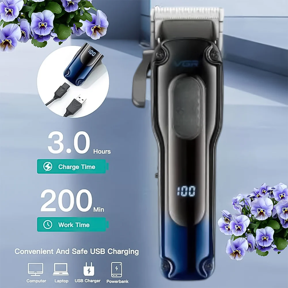 VGR Professional Hair Clipper V-013 - Image 8