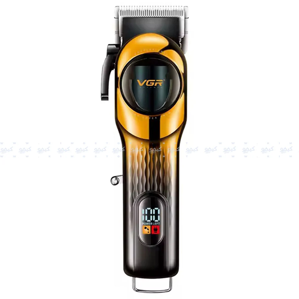 VGR Professional Hair Clipper V-166 - Yellow - Image 2