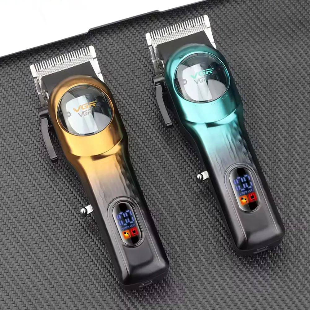 VGR Professional Hair Clipper V-166 - Yellow - Image 4