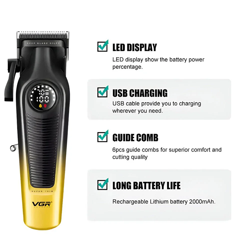 VGR Professional Hair Clipper V-196 - Image 4