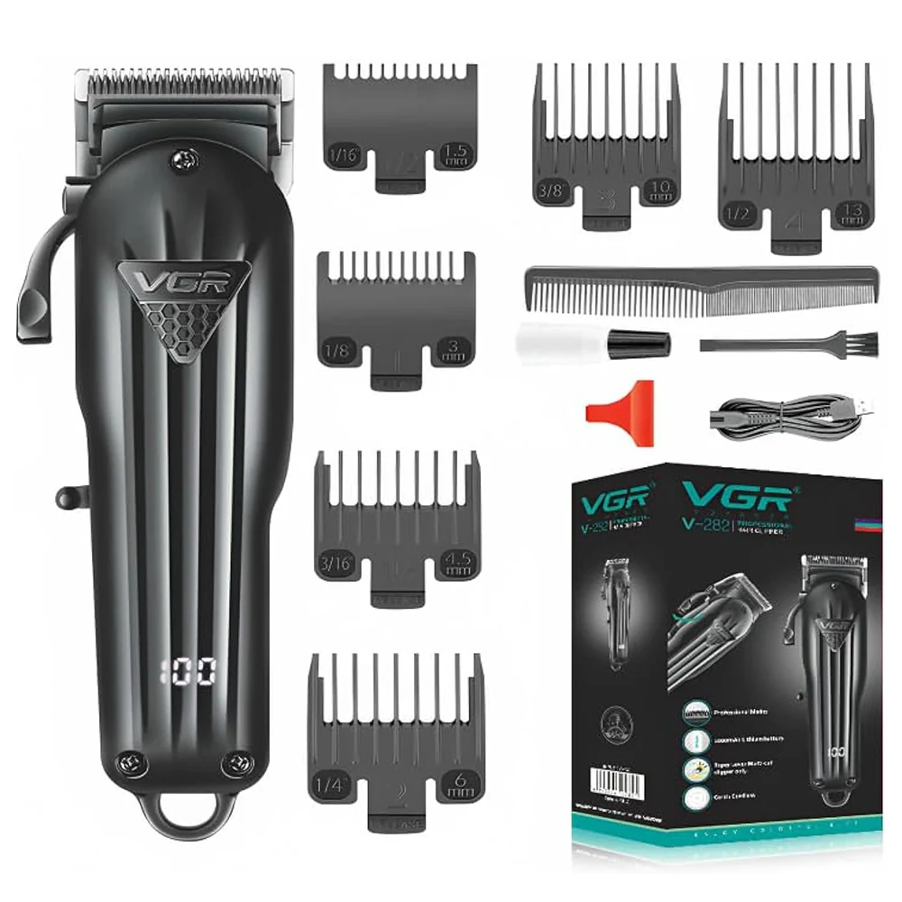 VGR Professional Hair Clipper V-282 - Black - Image 2