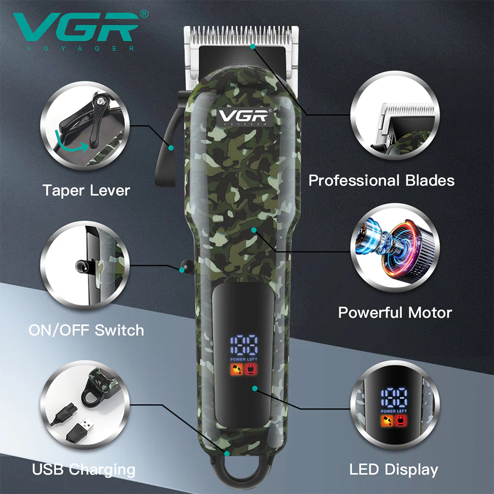VGR Professional Hair Clipper V-665 - Image 4
