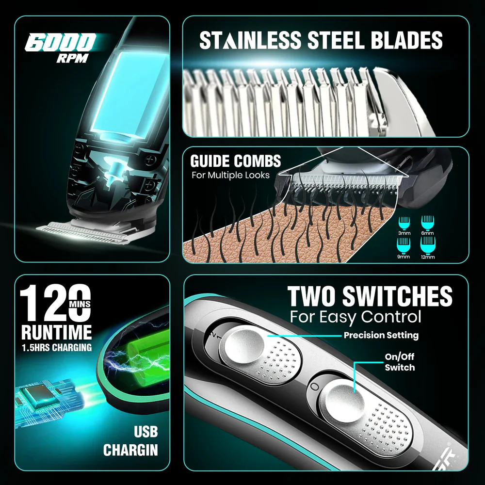 VGR Professional Hair Trimmer V-055 - Image 14