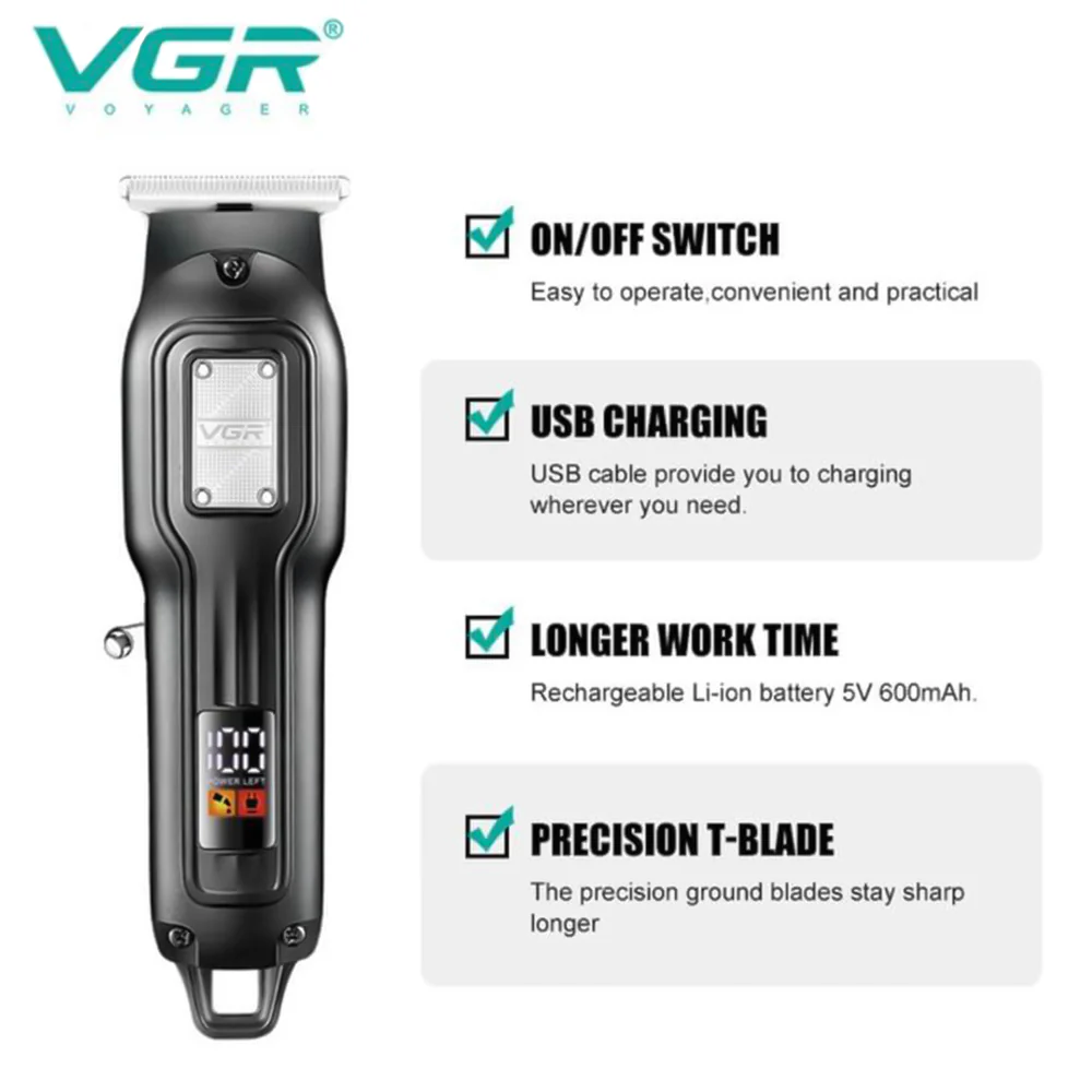 VGR Professional Hair Trimmer V-918 - Image 5