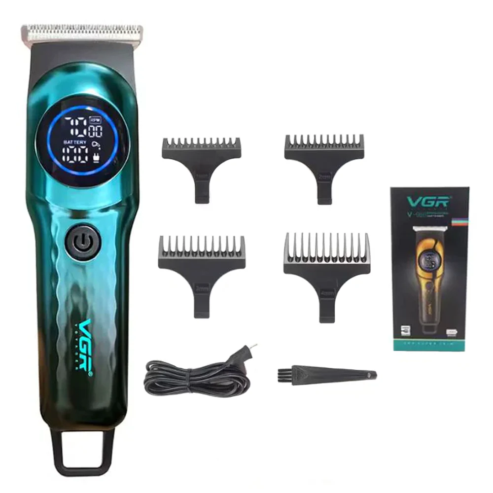 VGR Professional Hair Trimmer V-966 - Green - Image 3