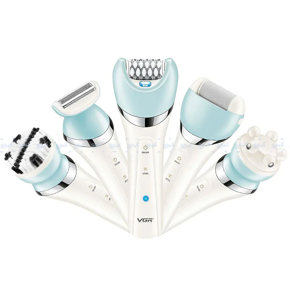 VGR Professional Lady Grooming Set 5-In-1 V-703 - White - Image 3