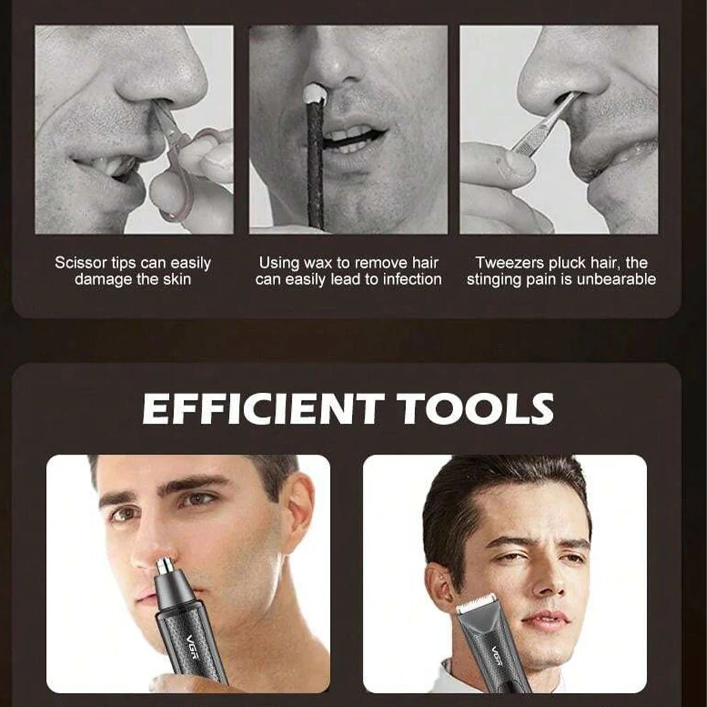 VGR Professional Nose and Body Trimmer V-934 - Image 7