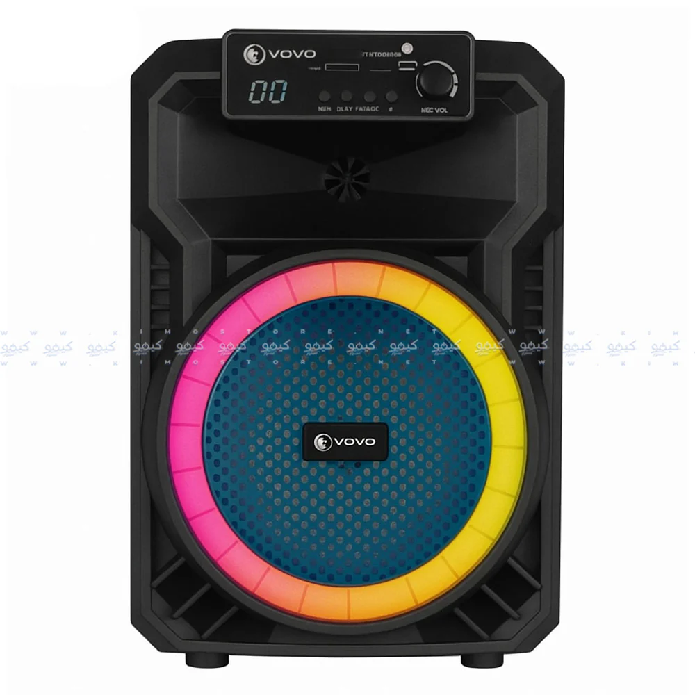 Vovo V-8026 RGB Portable Speaker With Mic 1.0