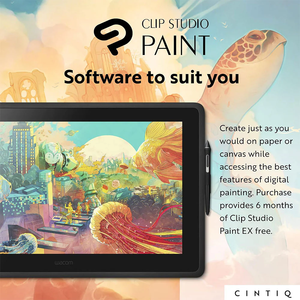 Wacom Cintiq 16 DTK1660K0B Creative Pen Display 15.6 Inch - Black - Image 21
