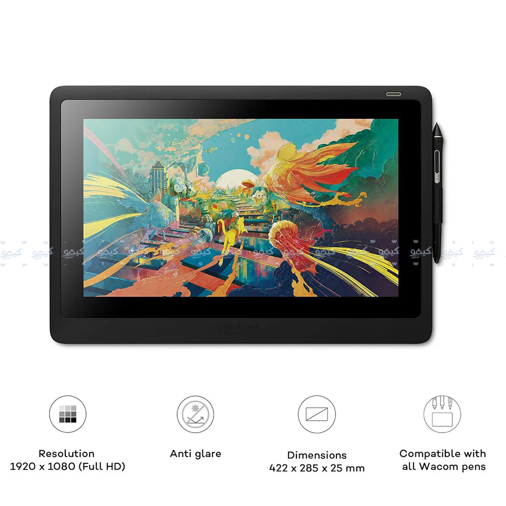 Wacom Cintiq 16 DTK1660K0B Creative Pen Display 15.6 Inch - Black - Image 6