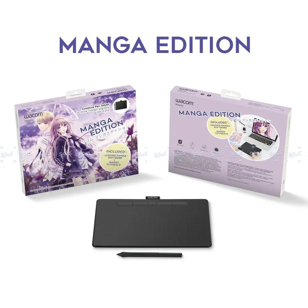 Wacom Intuos CTL-4100WLK-M Manga Edition Bluetooth Small Graphic Tablet - Black - Image 12