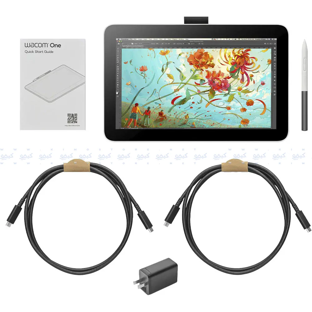 Wacom One 13 DTH134W0B Touch Pen Display 13.3 Inch - White - Image 9