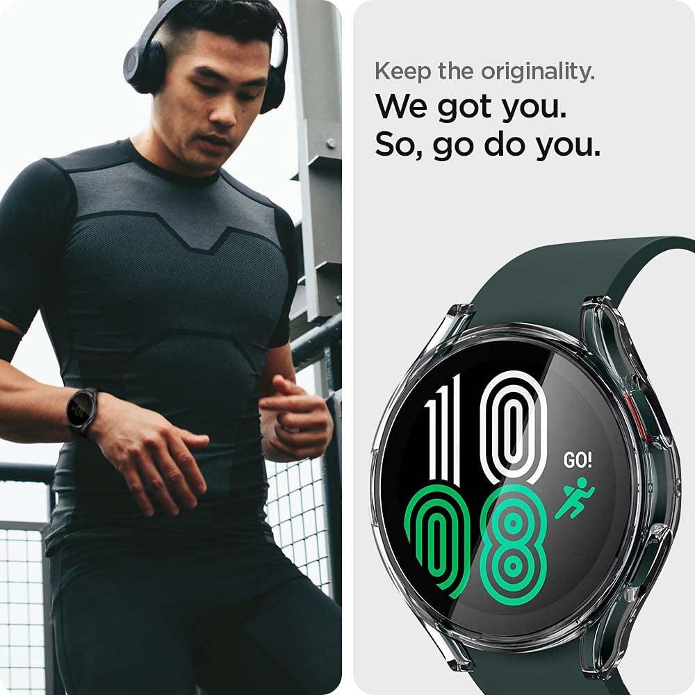 Watch Silicone Body Cover Samsung Galaxy Watch 4 46mm - Transparent - Image 3