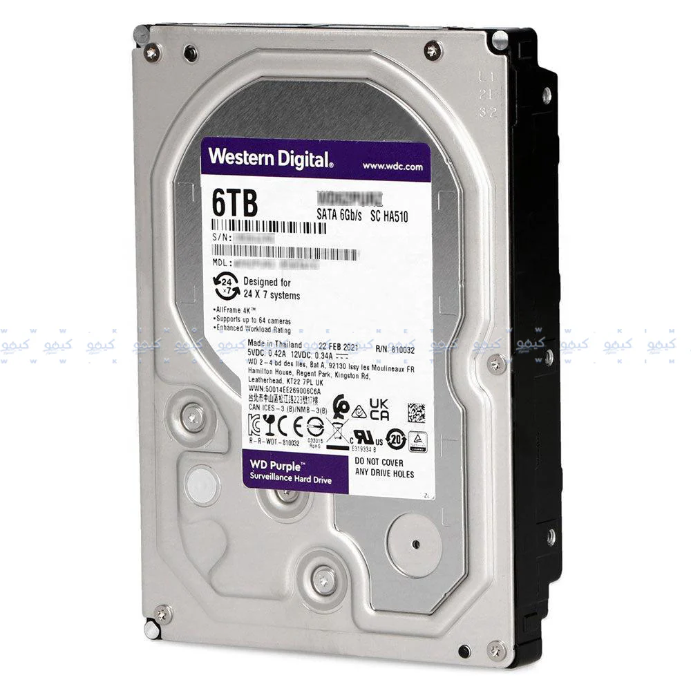 Western Digital Purple 6TB 3.5 Inch Surveillance Internal Hard Drive - Image 4