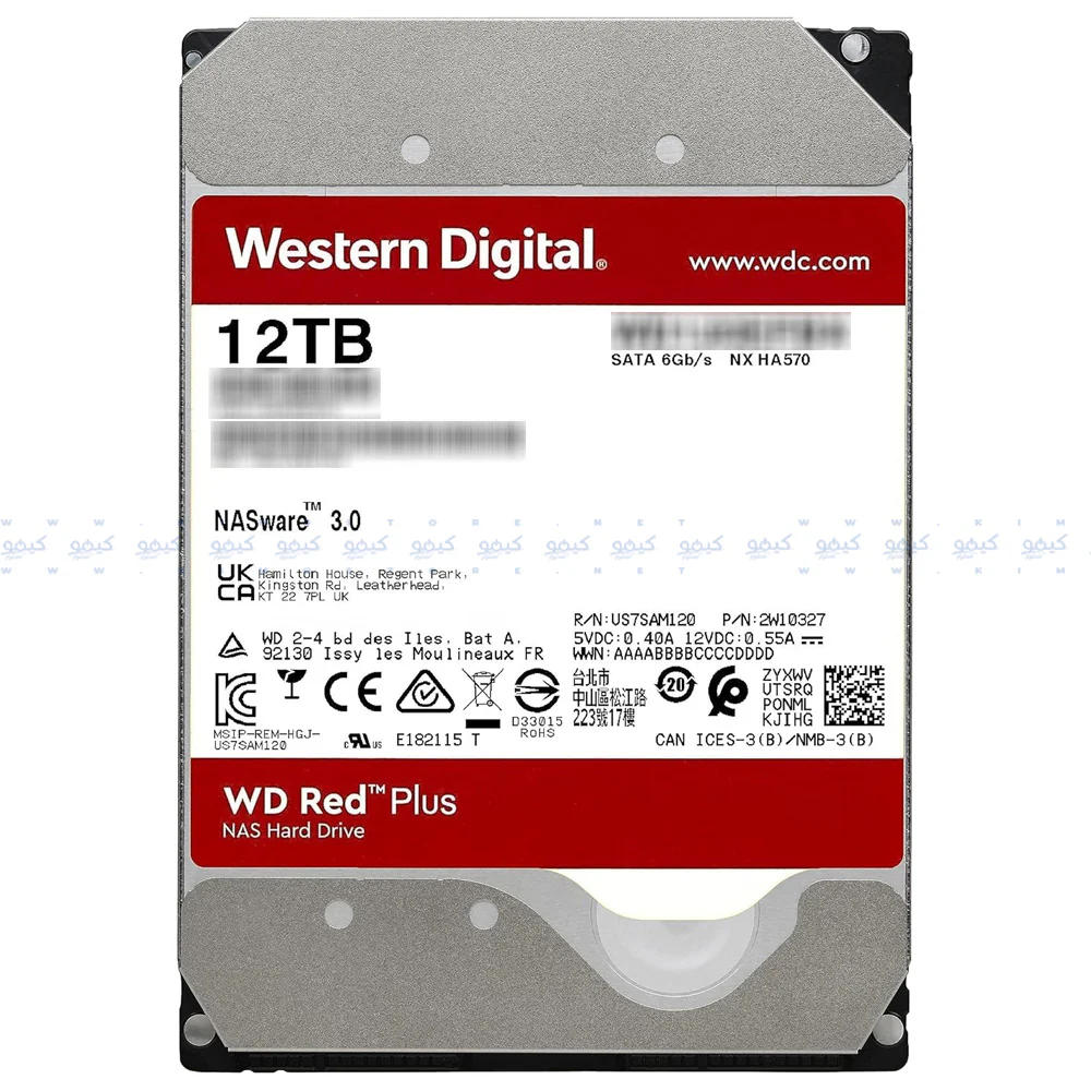 Western Digital Red Plus NAS 12TB 3.5 Inch Internal Hard Drive - Image 3